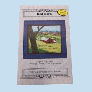 Red Barn Quilt Pattern By England Design Studios Picture Piecing Landscape Uncut